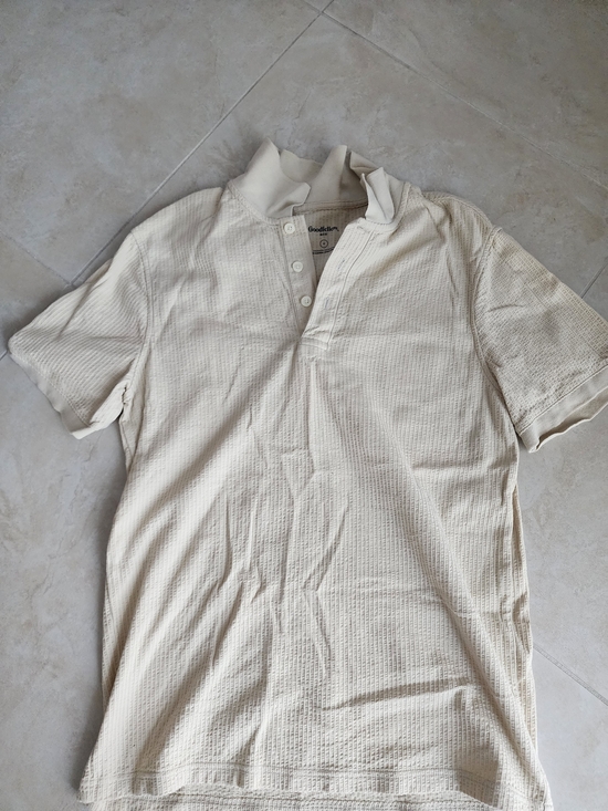 Goodfellow & Co Other - Goodfellow & Co Cream Waffle-Knit Polo